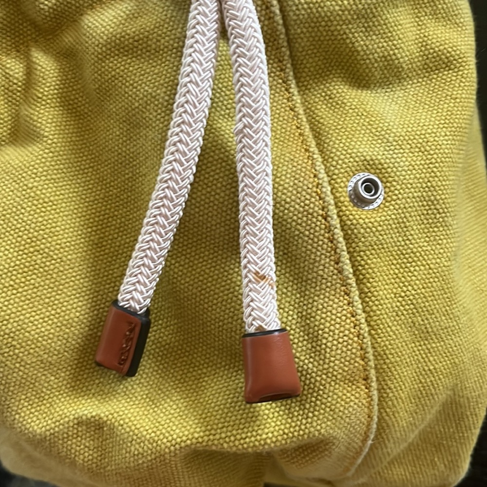 Rag And Bone Yellow Canvas Small Tote - image 8